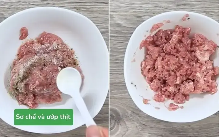 Sơ chế và ướp thịt