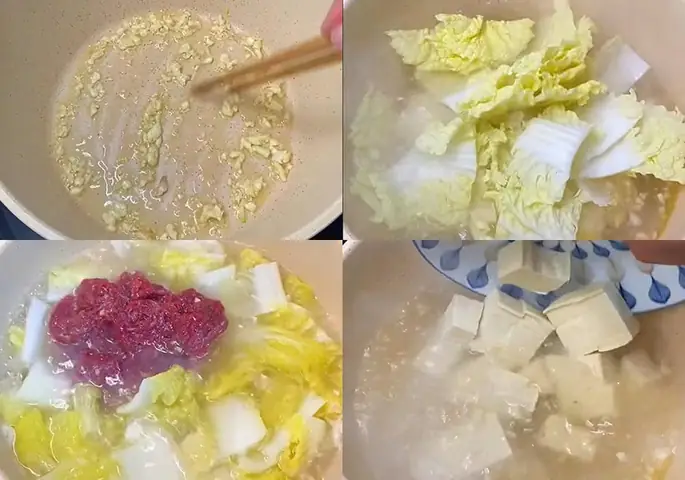 Các bước làm canh cải thảo thịt bò