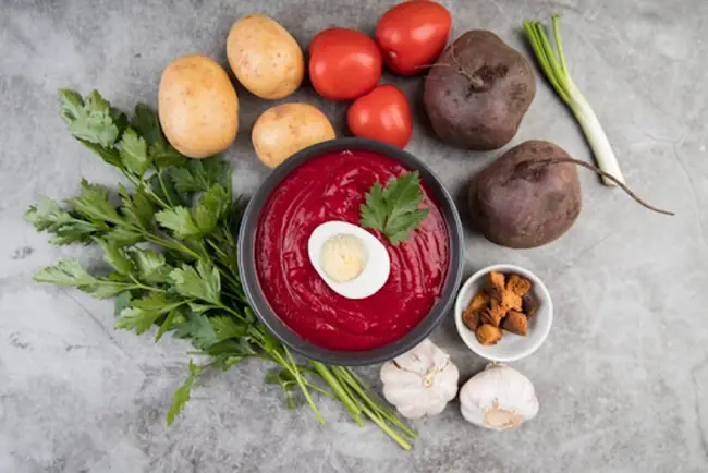 1.3. Canh trứng cà chua