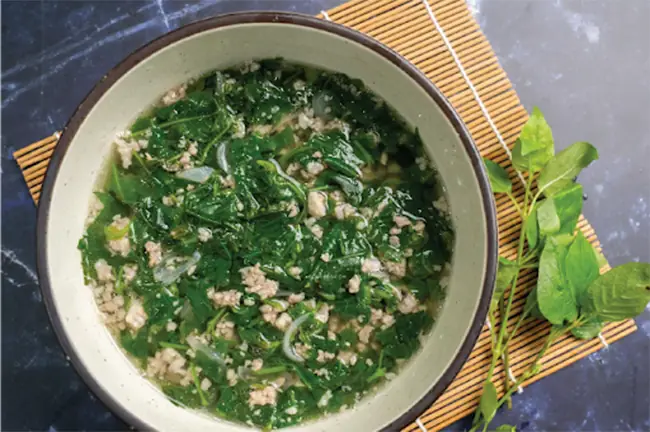 5.2. Canh rau ngót thịt băm