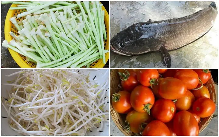 1Nguyên liệu nấu canh chua bồn bồn 1Nguyên liệu nấu canh chua bồn bồn