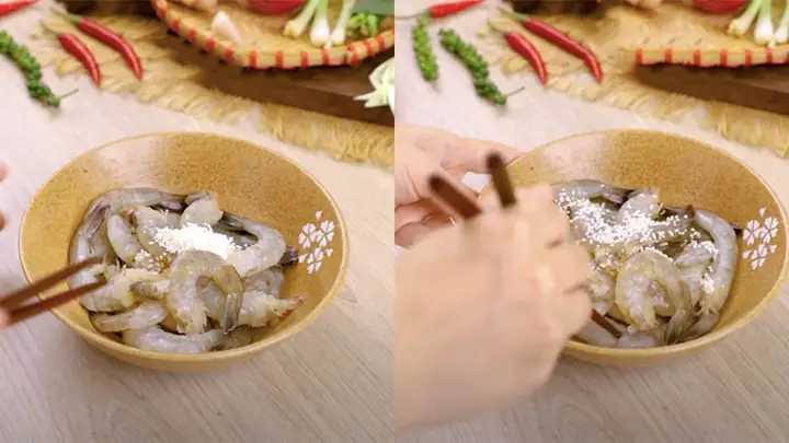 Bước 2ướp Tôm