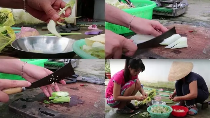 Bước 2sơ Chế Rau Nấu Canh Chua Cá Linh Bước 2sơ Chế Rau Nấu Canh Chua Cá Linh