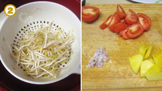 Rửa Và Cắt Các Nguyên Liệu Sẵn