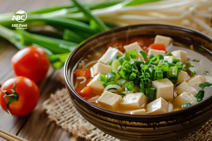 1. Canh đậu phụ cà chua là món gì?