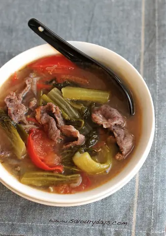 Beef & Pickled Mustard Green Soup