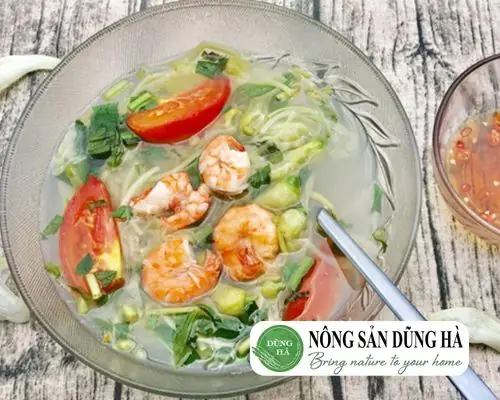 Bông so đũa nấu canh chua tôm Bông so đũa nấu canh chua tôm