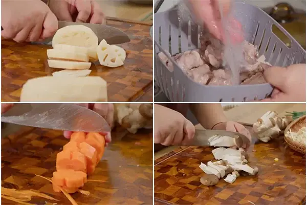 Bước 1: Sơ Chế Các Nguyên Liệu