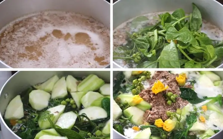 Bước 2nấu Canh Cua