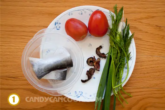 Các nguyên liệu nấu canh riêu cá Các nguyên liệu nấu canh riêu cá