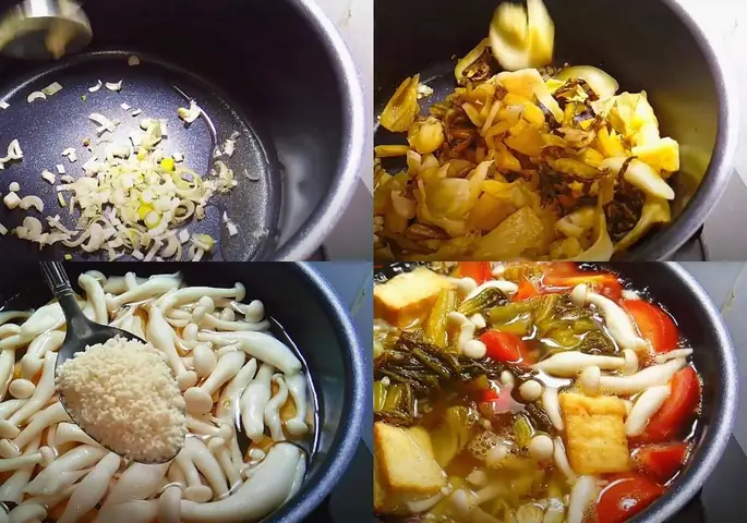 Xào Sơ Và Nấu Canh Đúng Vị