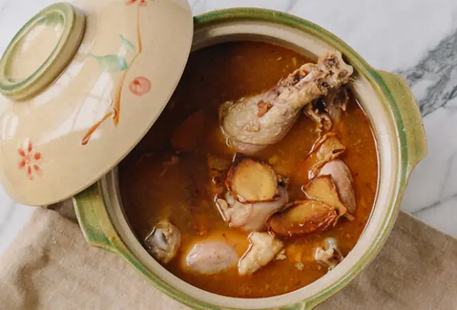 cách nấu canh gà rượu bâu