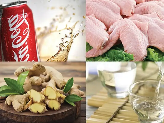 Nguyên liệu món cánh gà rim coca