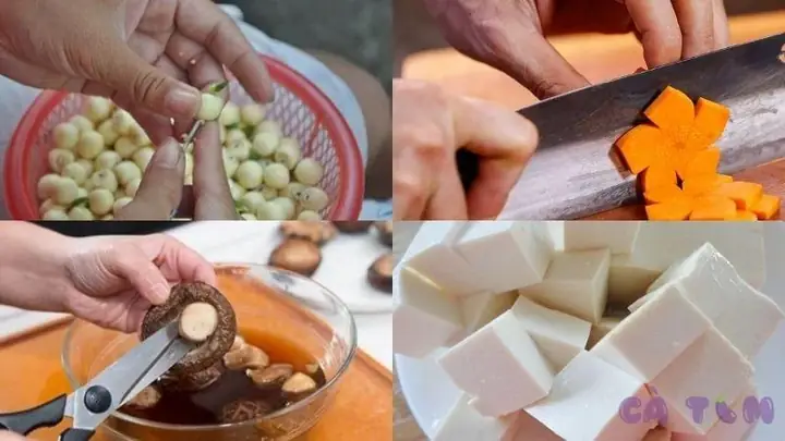 Nguyên Liệu Nấu Canh Nấm Hạt Sen