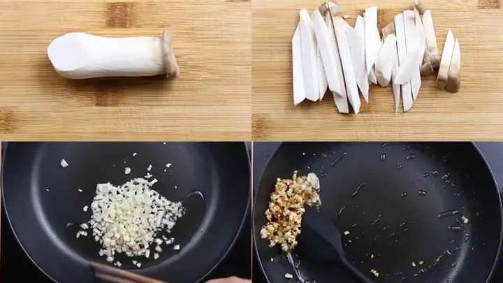 Bước 2: Xào Và Chế Biến Nấm Đùi Gà