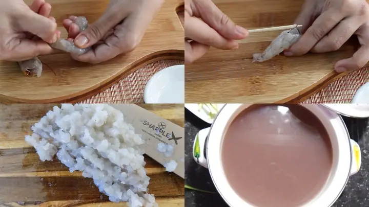 Bước 1Sơ chế tôm