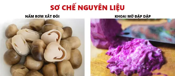 Bước 1: Sơ Chế Nguyên Liệu Bước 1: Sơ Chế Nguyên Liệu