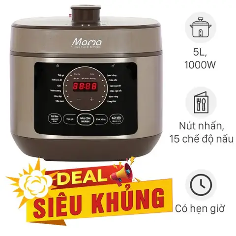 Nồi áp suất điện Sunhouse 5 lít SHD1580