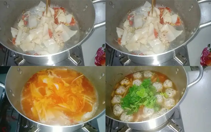Bước 4nấu Canh Bước 4nấu Canh