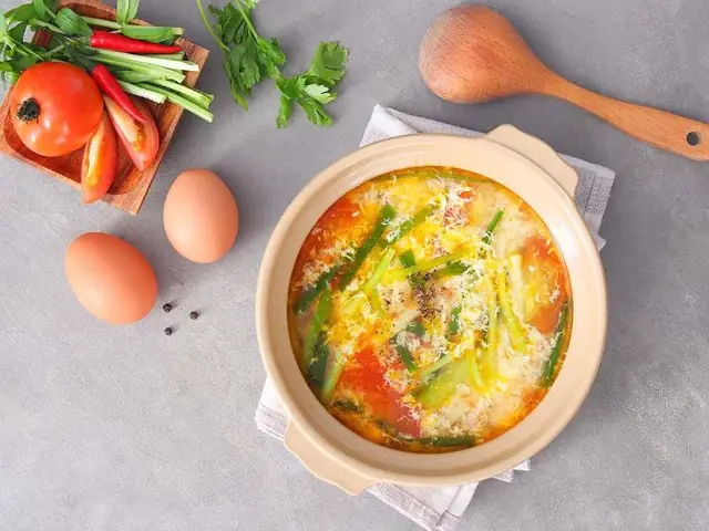 Lợi ích sức khỏe của canh cà chua trứng