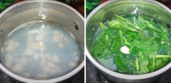 Canh Mồng Tơi Nấu Ngao
