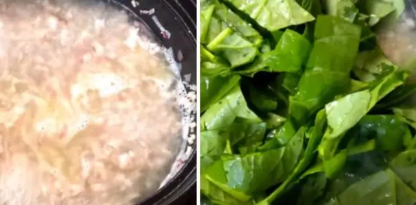 Canh Mồng Tơi Nấu Thịt Băm