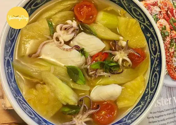 Cách Nấu Canh Chua Mực Chuẩn Vị Cách Nấu Canh Chua Mực Chuẩn Vị