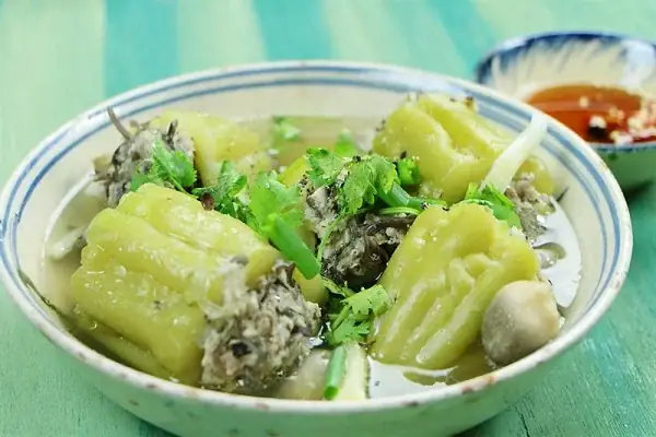 Bước 2: Cách nấu canh khổ qua nhồi thịt không đắng