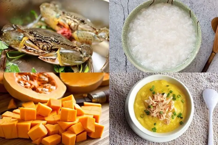3.1. Cách nấu cháo cua với bí đỏ cho bé ăn dặm 3.1. Cách nấu cháo cua với bí đỏ cho bé ăn dặm