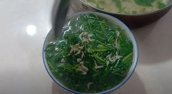 M.10 CÁCH NẤU CANH TÉP KHÔ CẢI BÓ XÔI