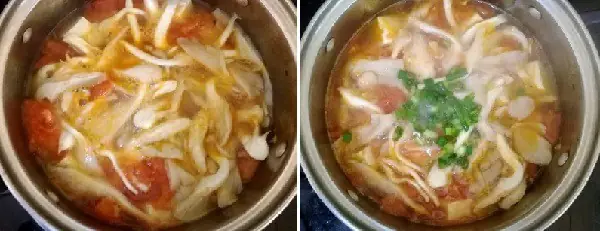 2. Canh Nấm Đậu Phụ Chay