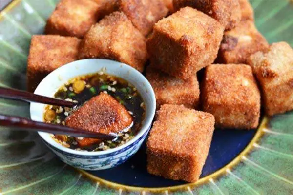 Đậu hũ chiên ngũ sắc Đậu hũ chiên ngũ sắc