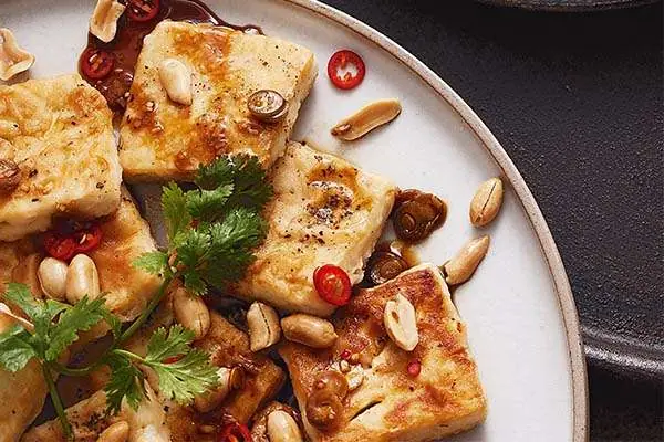 Đậu hủ áp chảo Đậu hủ áp chảo