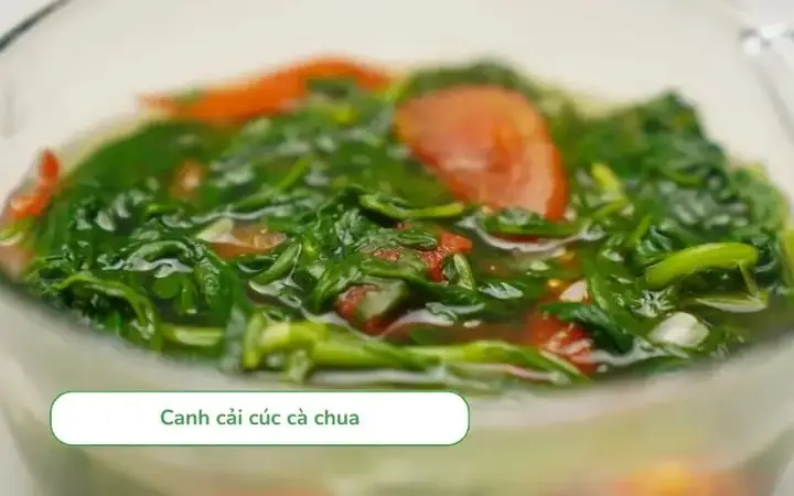Canh Cải Cúc Cà Chua Canh Cải Cúc Cà Chua