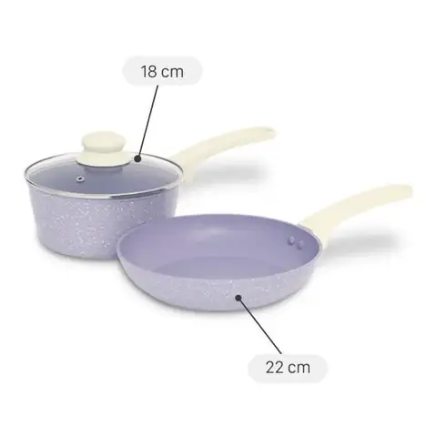 Bộ chảo quánh nhôm chống dính Green Cook GCS247-T2 Bộ chảo quánh nhôm chống dính Green Cook GCS247-T2