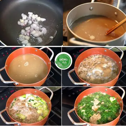 Nấu canh cua Nấu canh cua