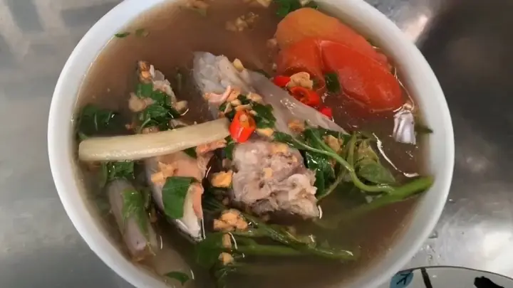 CÁCH NẤU CANH RAU KHOAI LANG VỚI CUA HOẶC TÔM