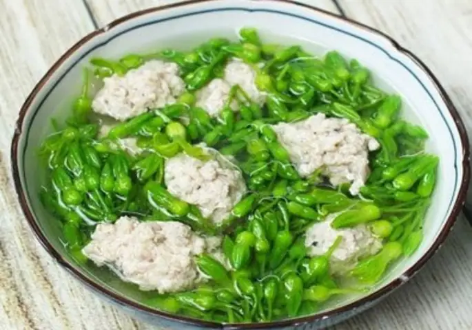 Canh Hoa Thiên Lý Thịt Băm Canh Hoa Thiên Lý Thịt Băm