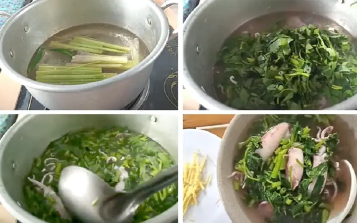 8canh Rau Muống Với Mực 8canh Rau Muống Với Mực