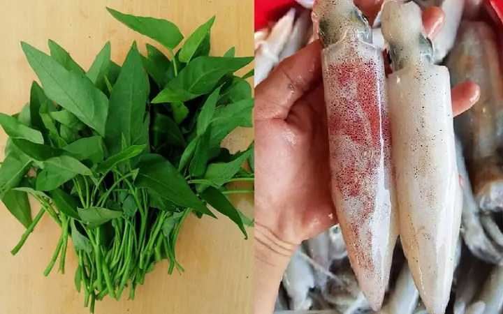 8canh Rau Muống Với Mực 8canh Rau Muống Với Mực