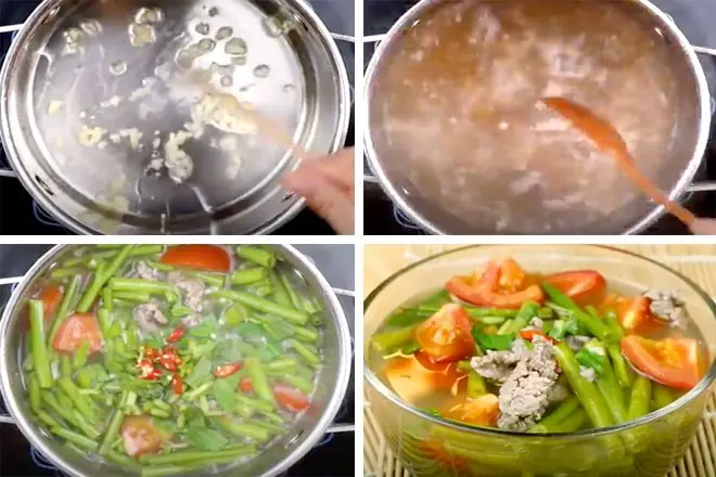 Cách Nấu Canh Rau Muống Thịt Bò Cách Nấu Canh Rau Muống Thịt Bò