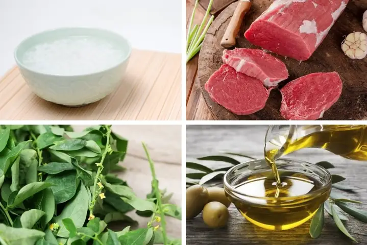 2.1. Cháo thịt bò rau ngót cho bé ăn dặm