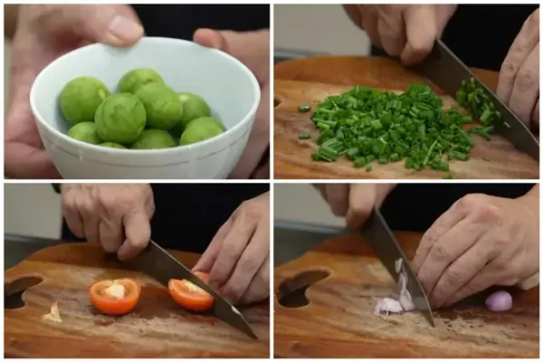 Bước 1: Sơ Chế Nguyên Liệu Bước 1: Sơ Chế Nguyên Liệu