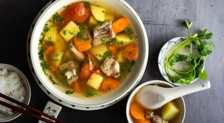 Cách nấu canh su hào khoai tây cà rốt ngọt thanh, đậm đà Cách nấu canh su hào khoai tây cà rốt ngọt thanh, đậm đà