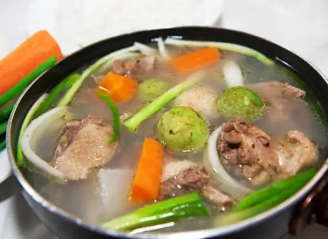 Sườn Nấu Sấu Chua Ngọt: