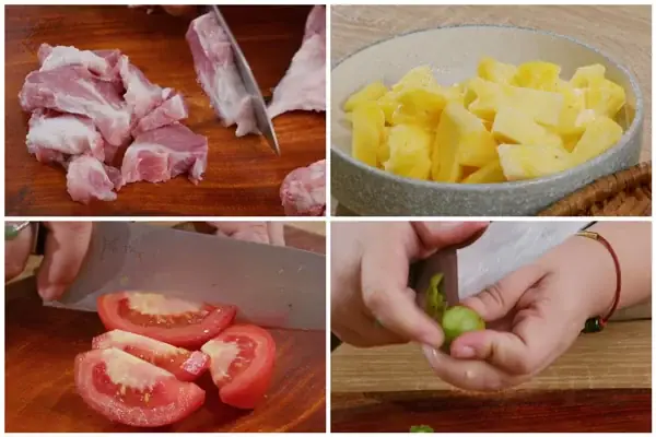 Bước 1: Sơ chế nguyên liệu Bước 1: Sơ chế nguyên liệu