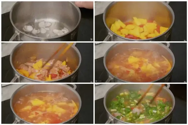 Bước 2: Nấu canh sườn non Bước 2: Nấu canh sườn non