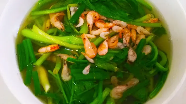 Canh Cải Ngọt Nấu Tép Đồng