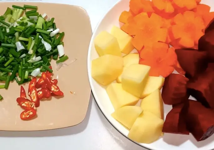 Chuẩn bị rau củ Chuẩn bị rau củ