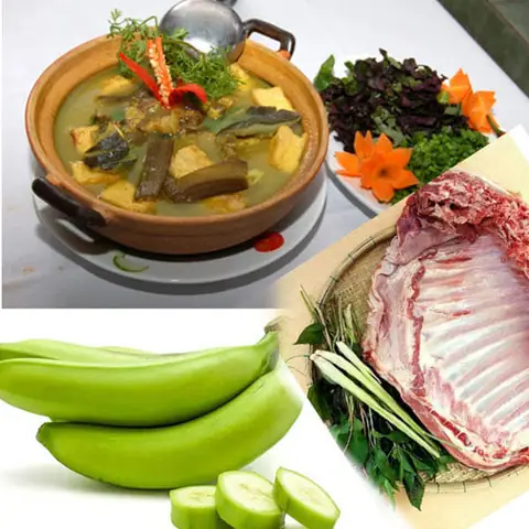 Cách nấu xương dê nấu chuối xanh